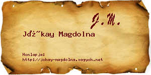 Jókay Magdolna névjegykártya
